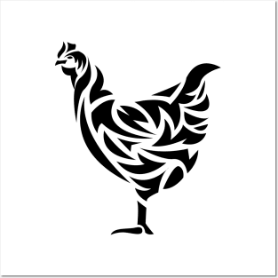 Hen Tattoo Posters and Art